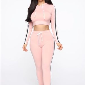 FASHION NOVA pink lounge set